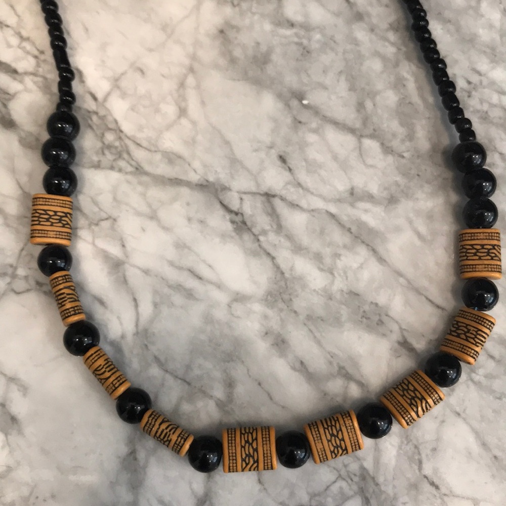 Tribal bead necklace